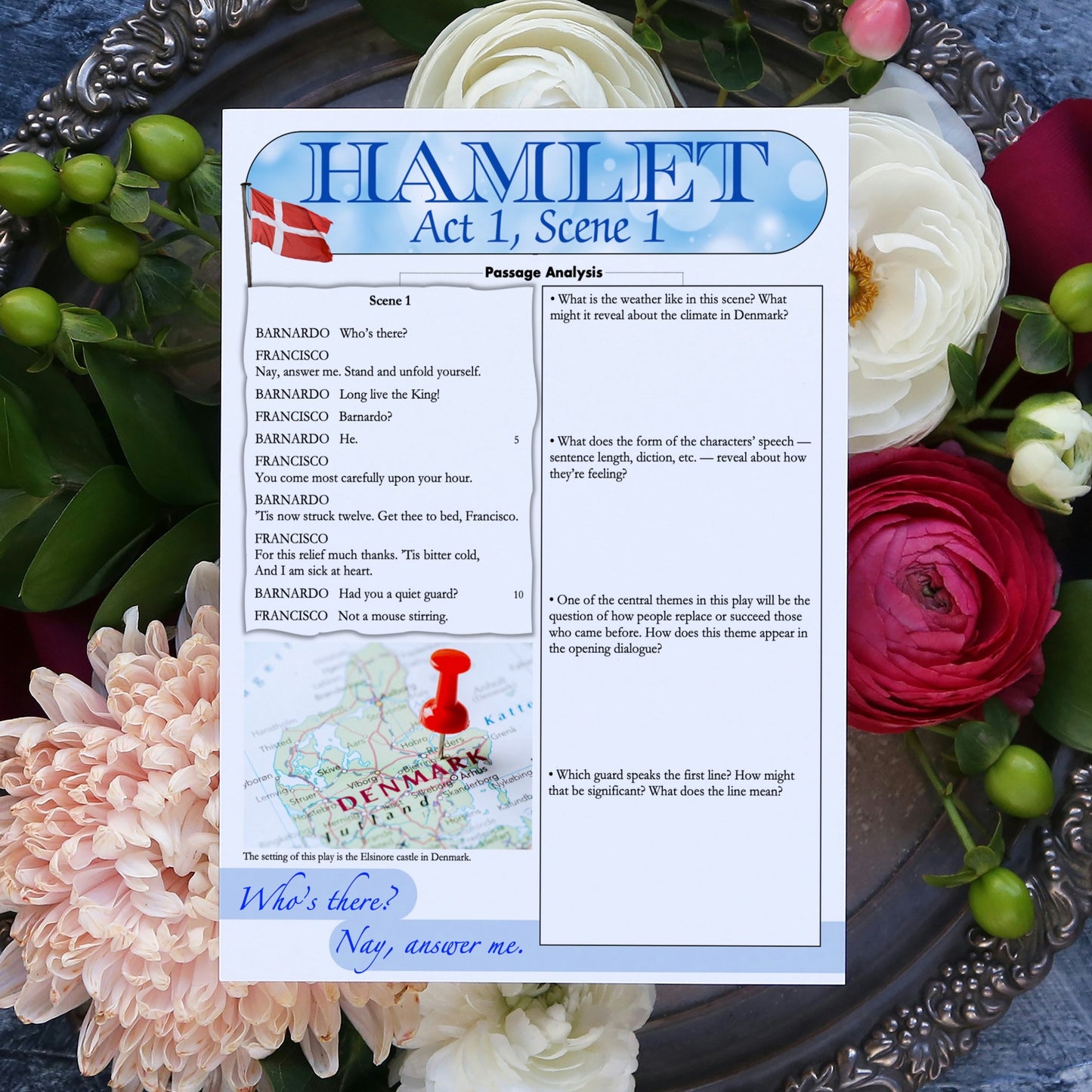 Hamlet | Complete Teaching Unit with Workbook & Answer Key