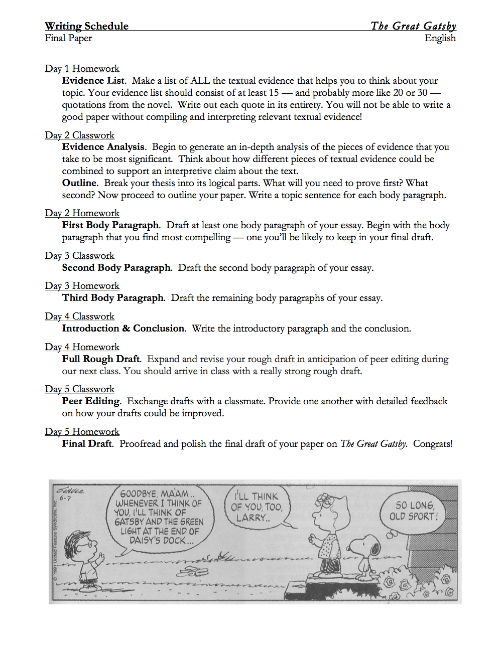 The Great Gatsby by F. Scott Fitzgerald | Complete Teaching Unit