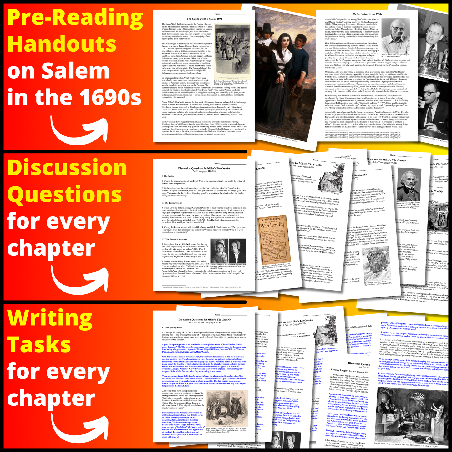 The Crucible by Arthur Miller | Complete Teaching Unit