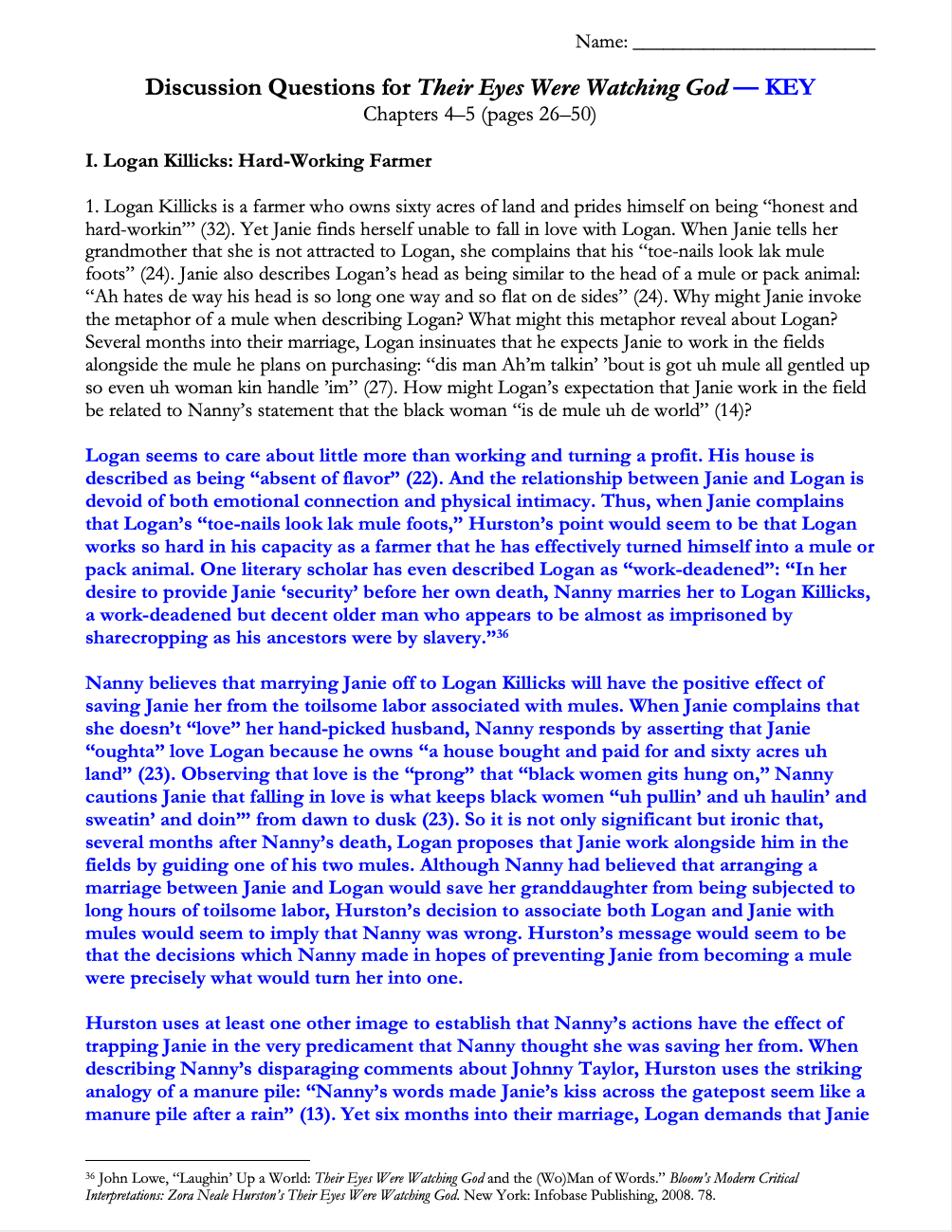 Their Eyes Were Watching God | Complete Teaching Unit