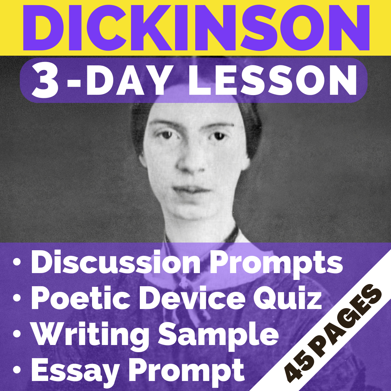 American Poetry Unit | Discussion Questions & Writing Assignments on 5 American Poets