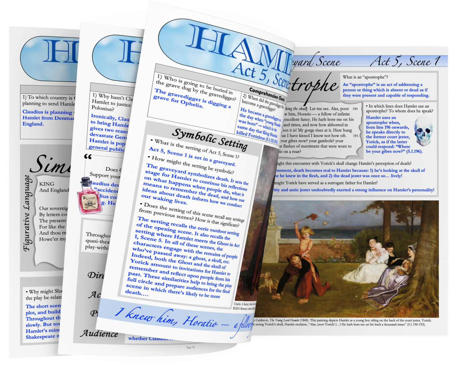 Hamlet | Complete Teaching Unit with Workbook & Answer Key
