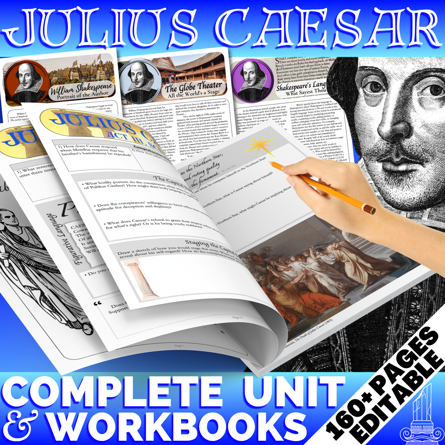 Julius Caesar | Complete Teaching Unit with Workbook & Answer Key