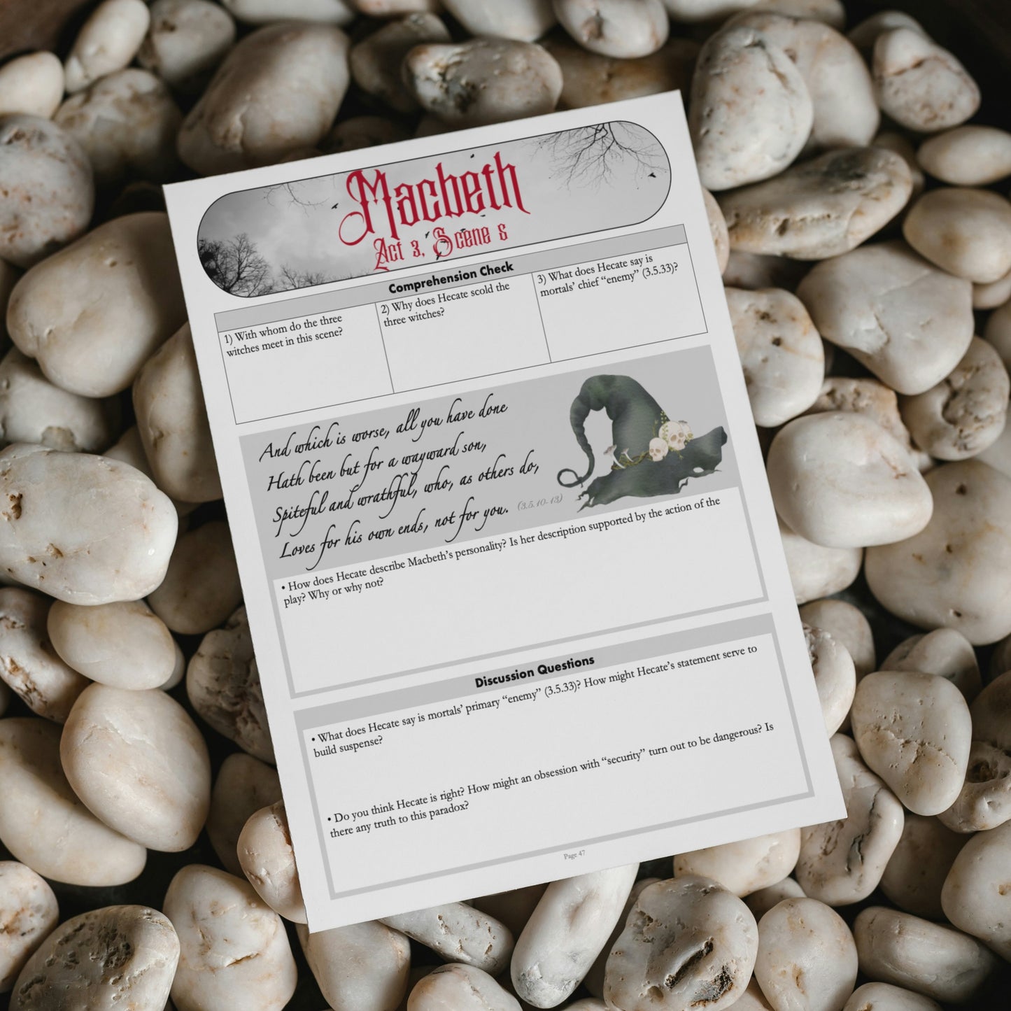 Macbeth | Complete Teaching Unit with Workbook & Answer Key
