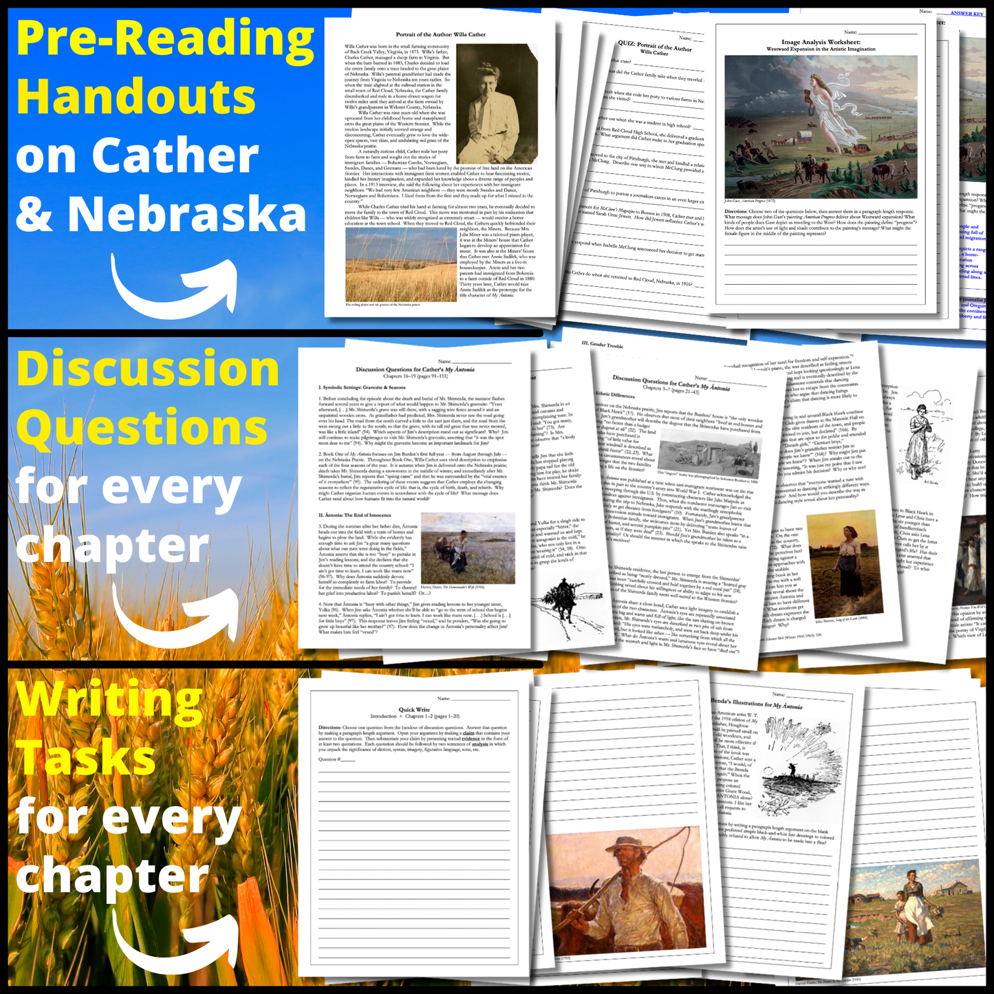 My Ántonia by Willa Cather | Complete Teaching Unit