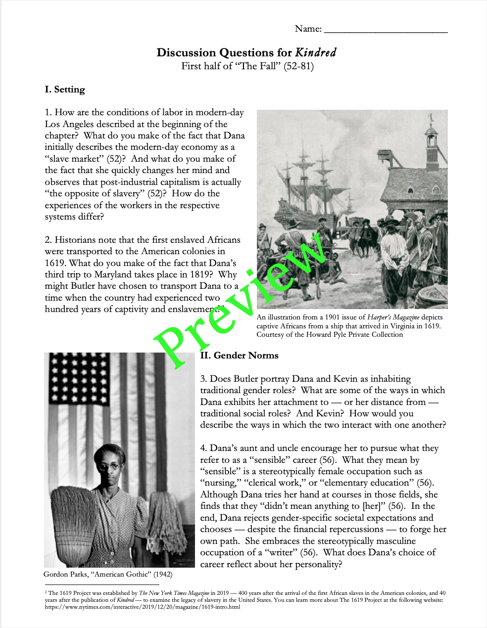 Kindred by Octavia Butler | Complete Teaching Unit