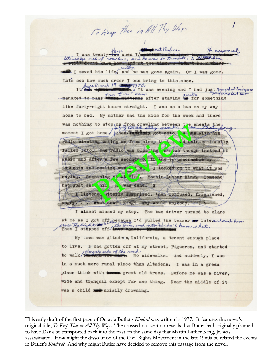 Kindred by Octavia Butler | Complete Teaching Unit