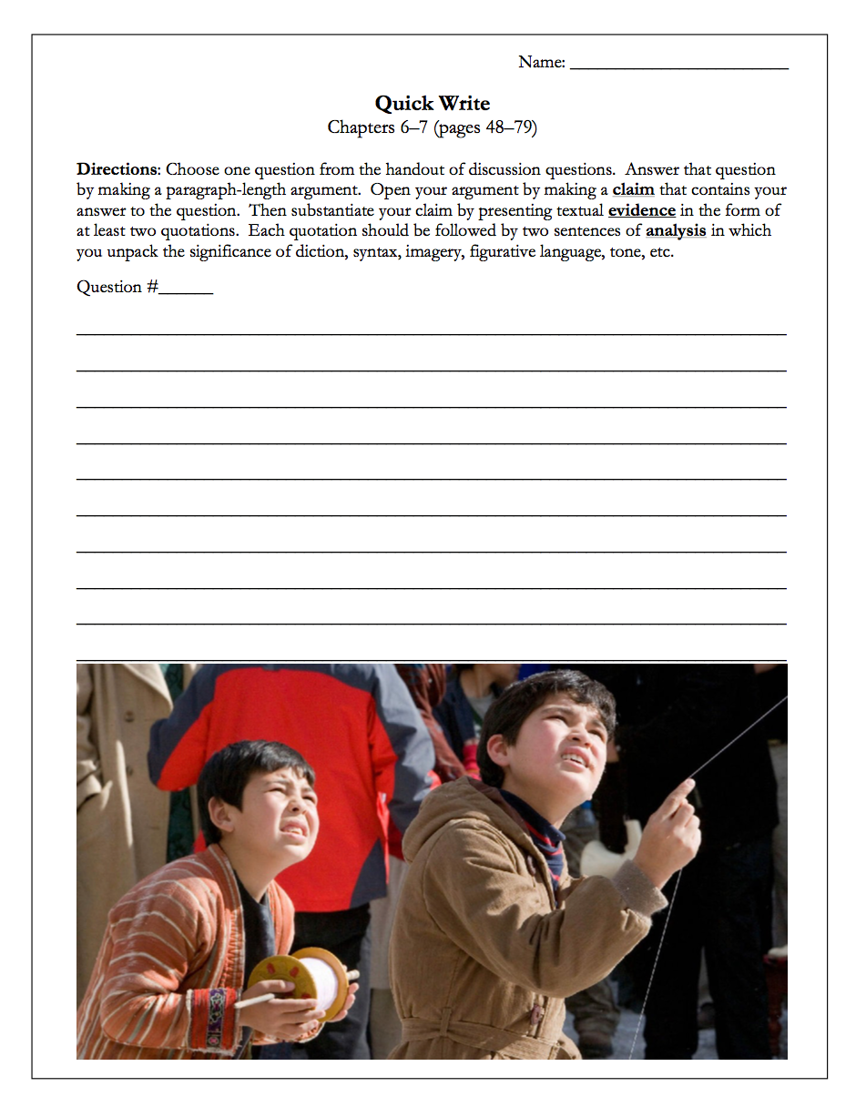 The Kite Runner by Khaled Hosseini | Complete Teaching Unit