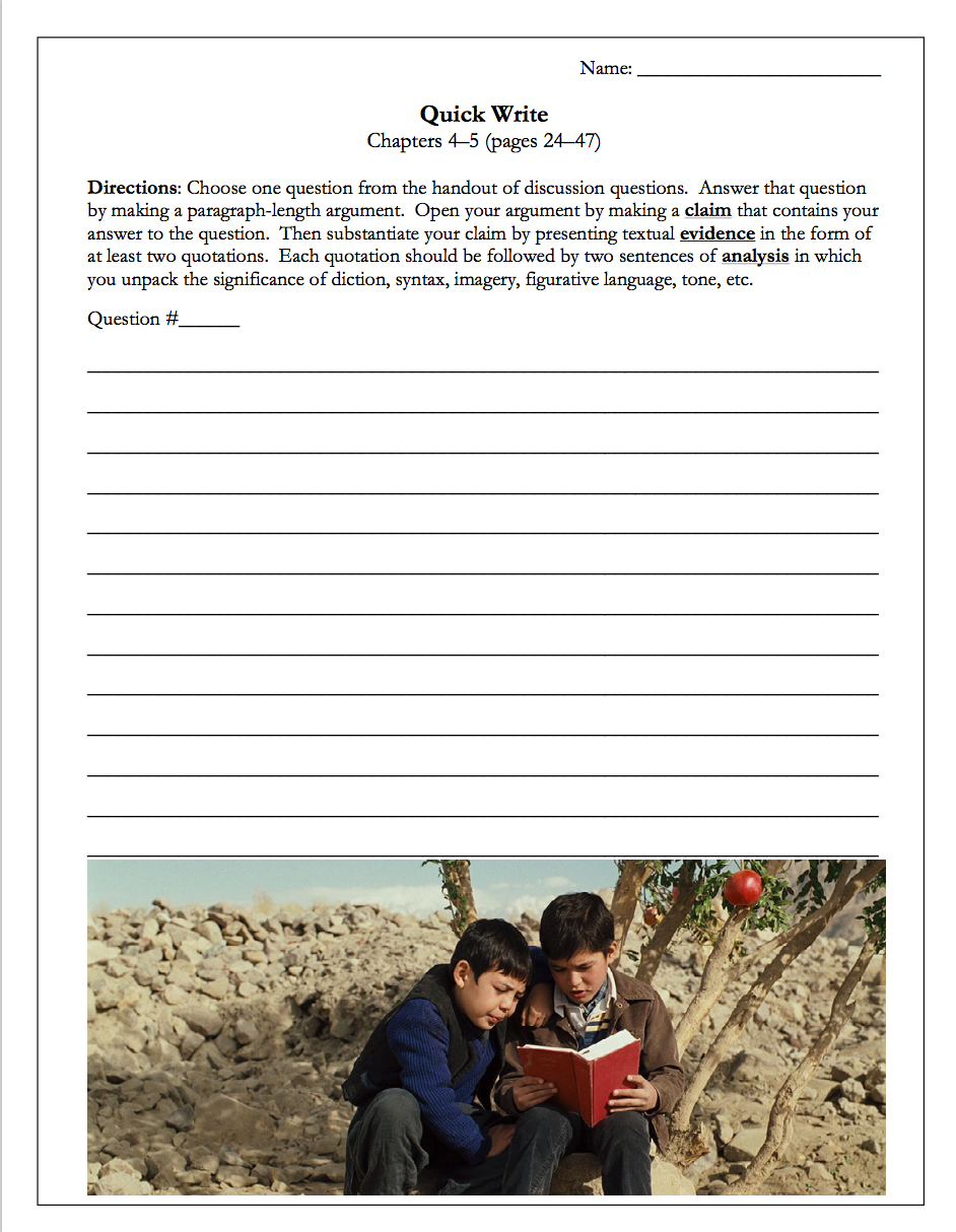 The Kite Runner by Khaled Hosseini | Complete Teaching Unit