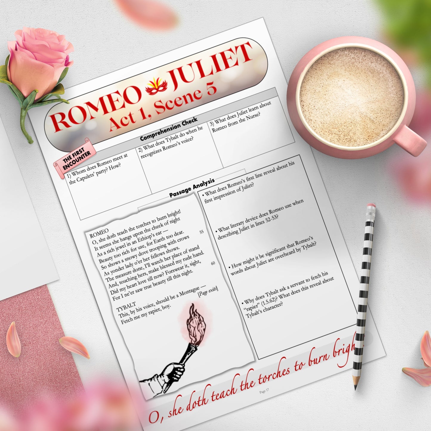 Romeo and Juliet | Complete Teaching Unit with Workbook & Answer Key