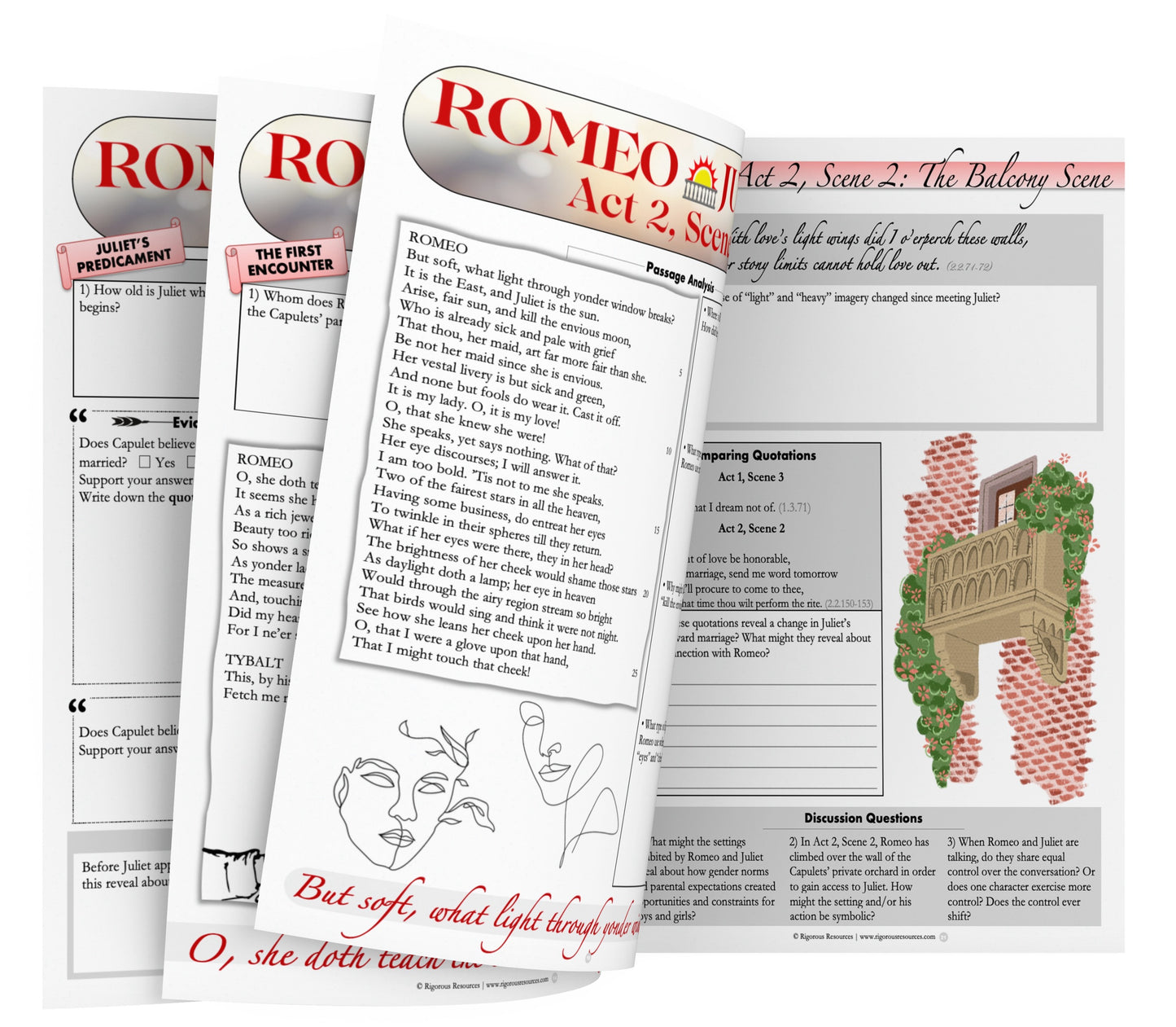 Romeo and Juliet | Complete Teaching Unit with Workbook & Answer Key