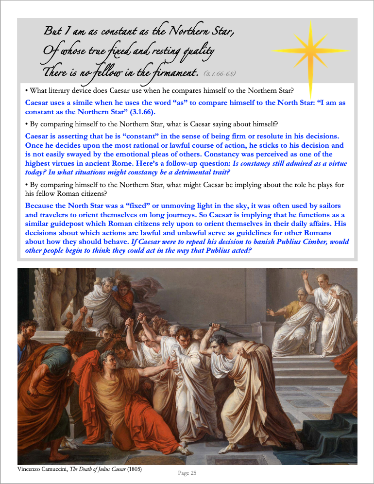 Julius Caesar | Complete Teaching Unit with Workbook & Answer Key