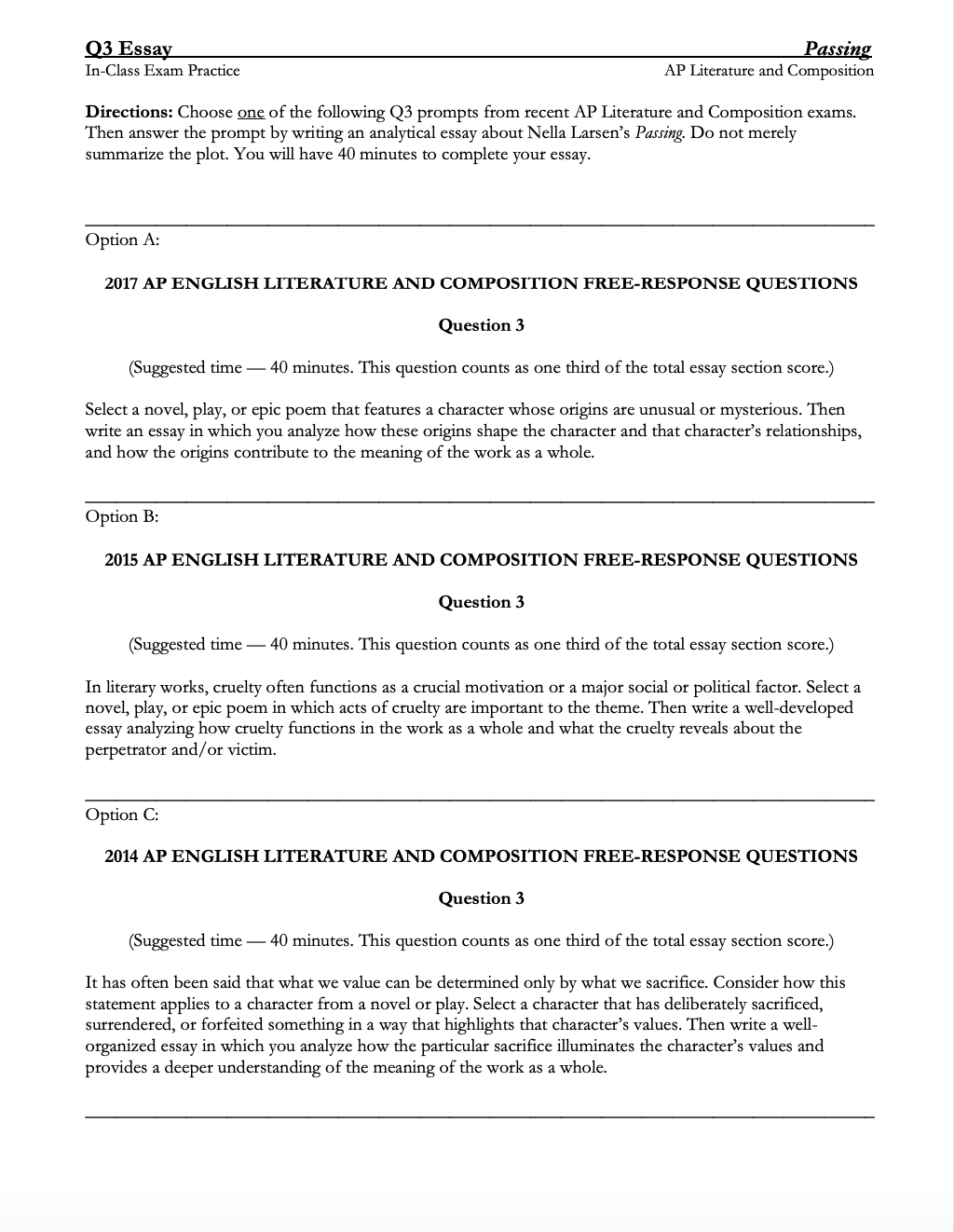 Passing by Nella Larsen | Complete Teaching Unit