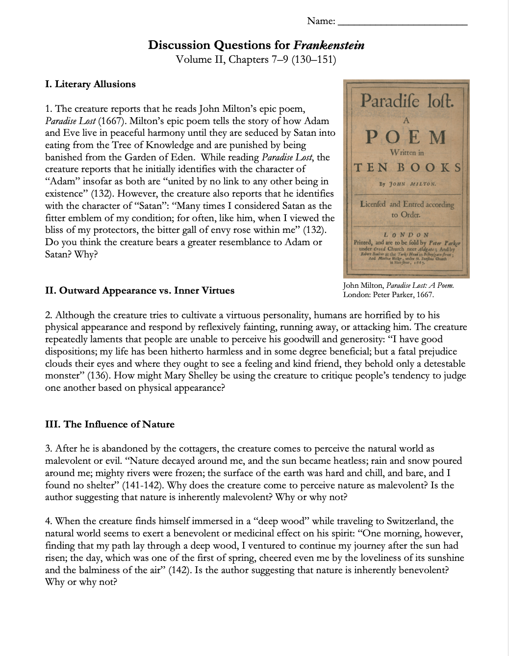 Frankenstein by Mary Shelley | Complete Teaching Unit