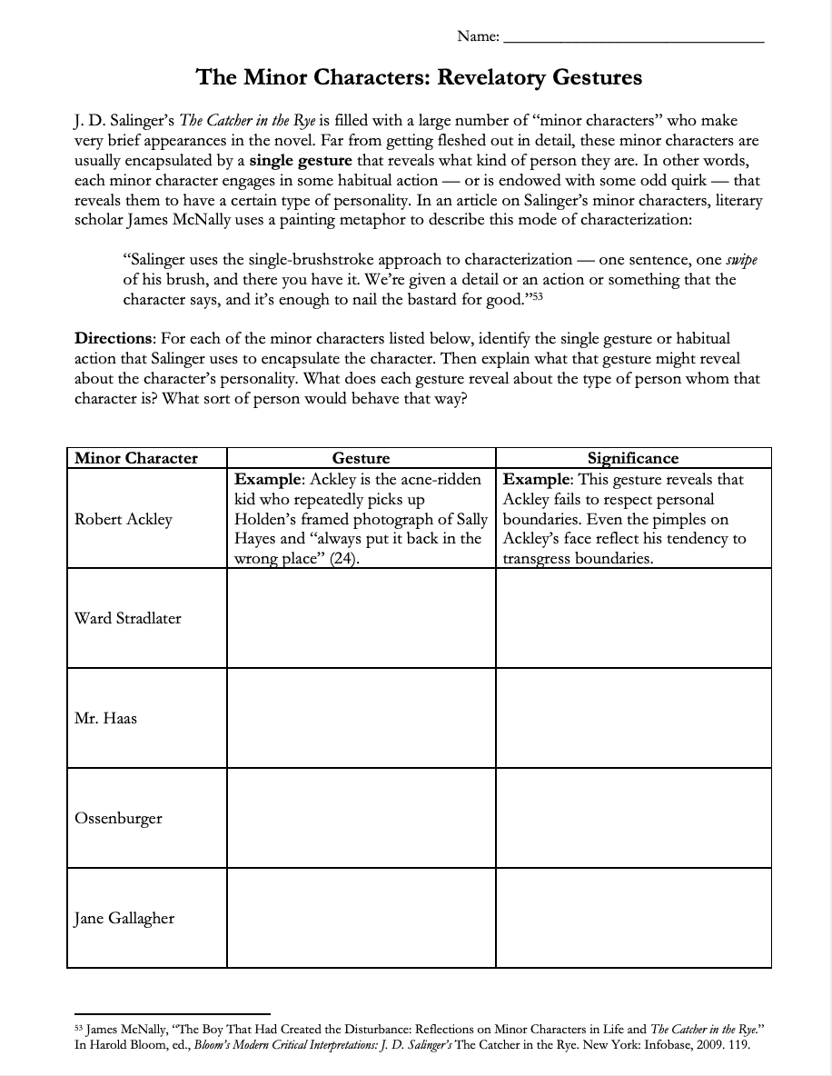 Catcher in the Rye by J. D. Salinger | Complete Teaching Unit