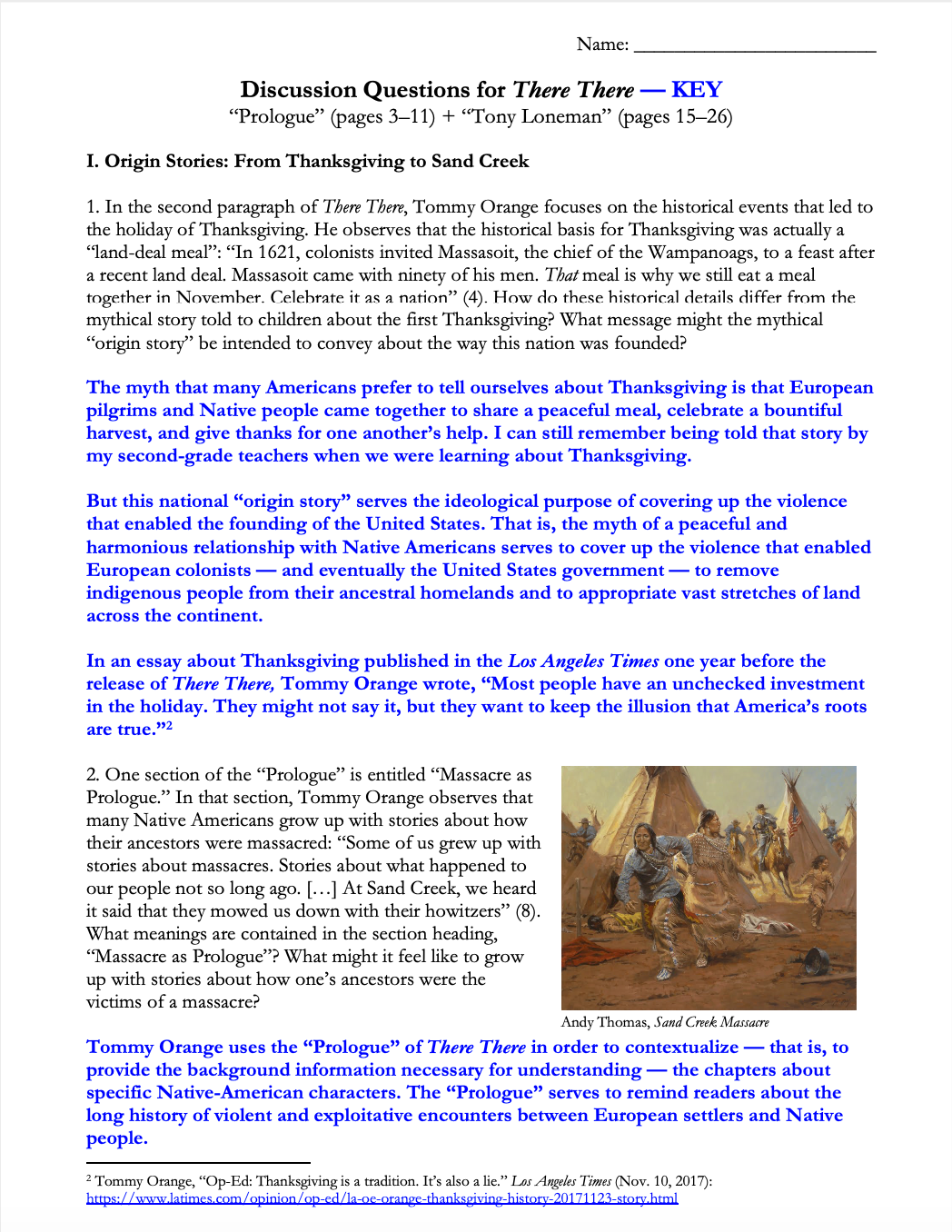 There There by Tommy Orange | Complete Teaching Unit