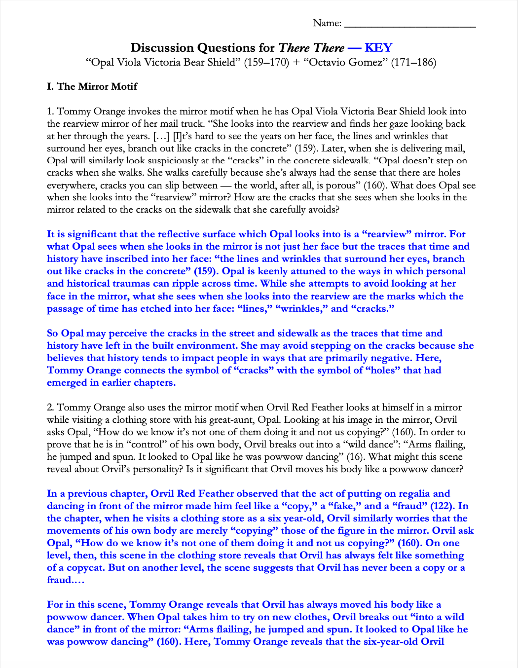There There by Tommy Orange | Complete Teaching Unit