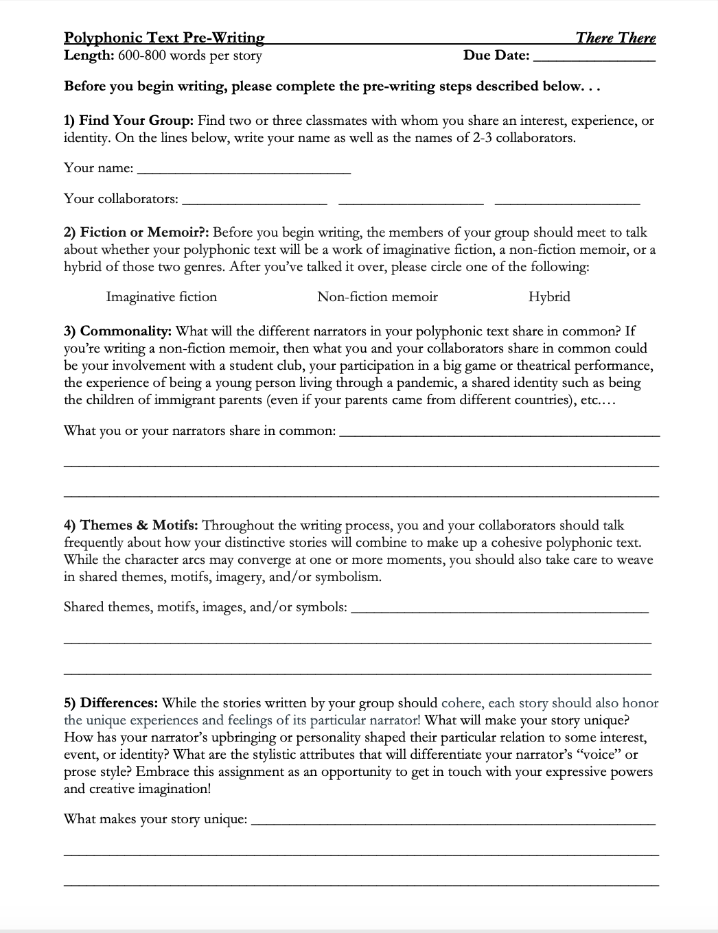There There by Tommy Orange | Complete Teaching Unit