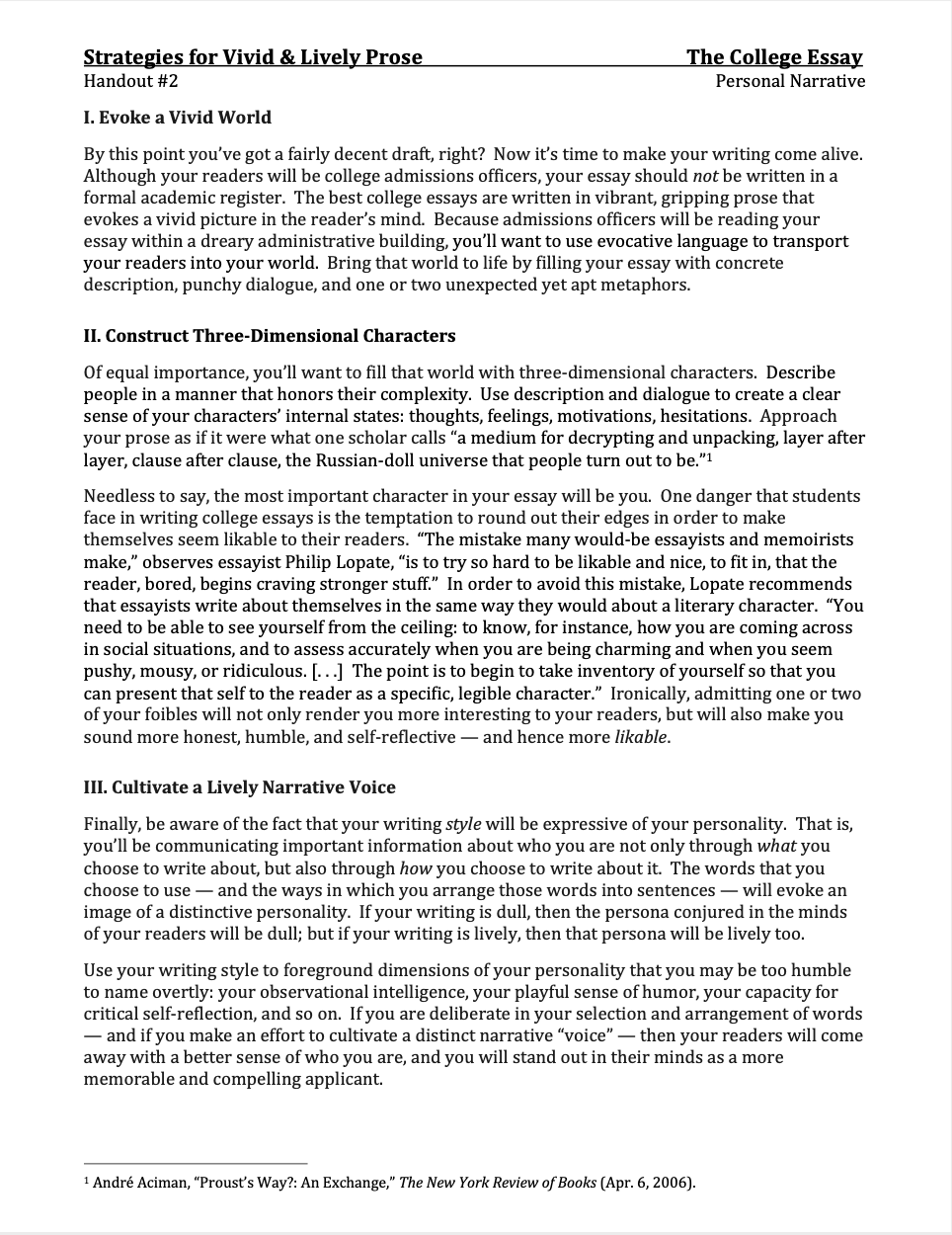 How to Write a College Essay: Personal Narrative Advice, Examples, Assignment, & Rubric