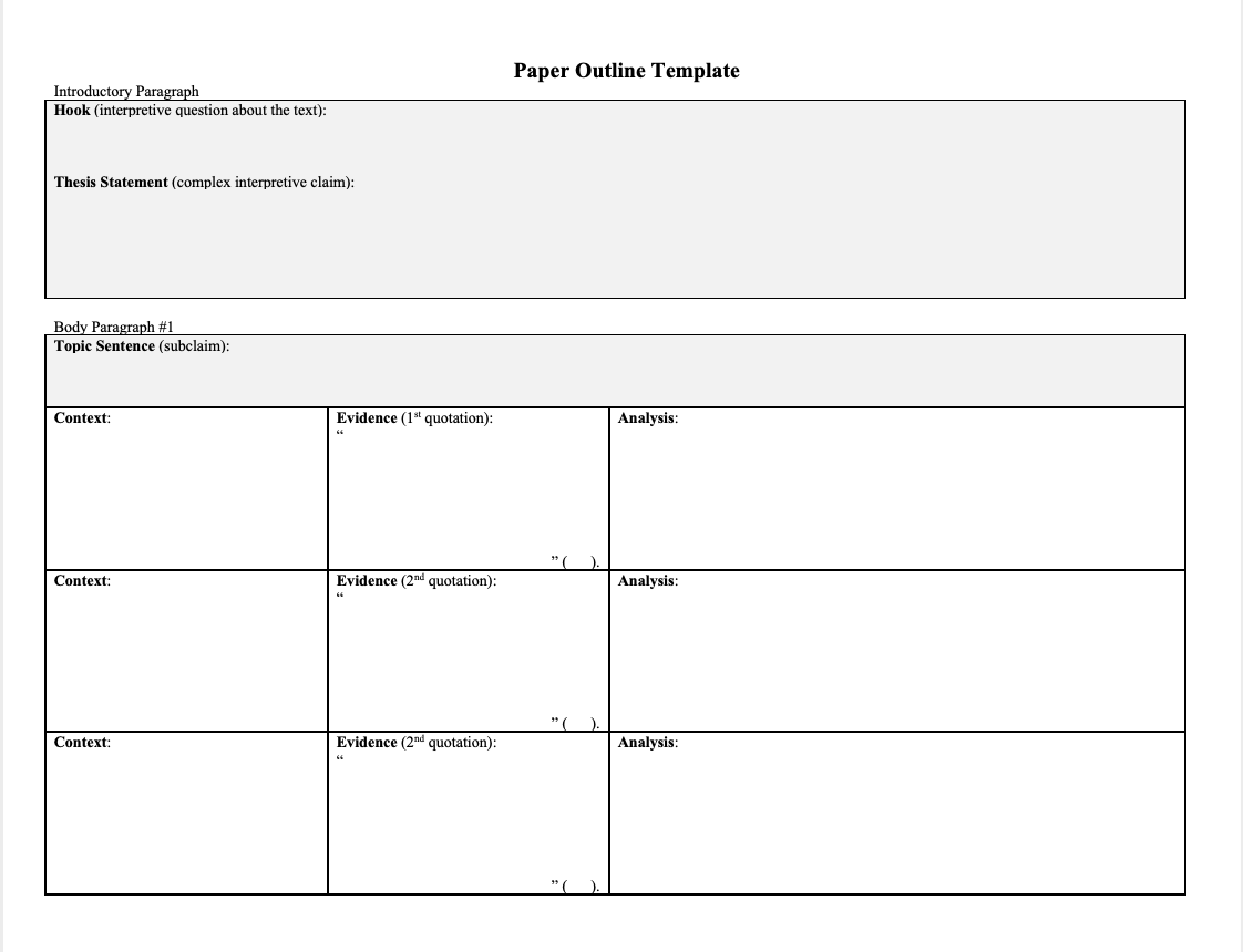 How to Write an Analytical Paper on Literature: Writing Advice and Examples for the Hook, Thesis, & Body Paragraphs
