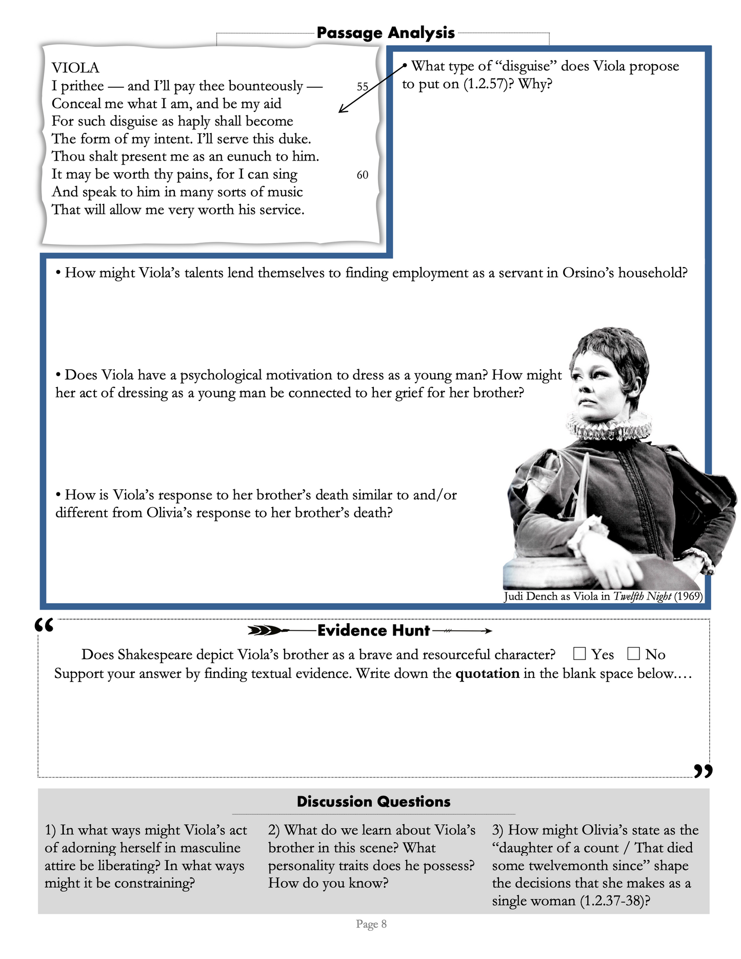 Twelfth Night by William Shakespeare | Complete Teaching Unit with Workbook & Answer Key