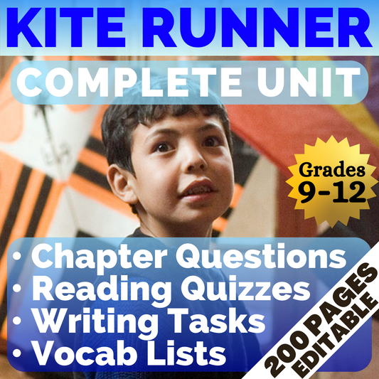 The Kite Runner by Khaled Hosseini | Complete Teaching Unit