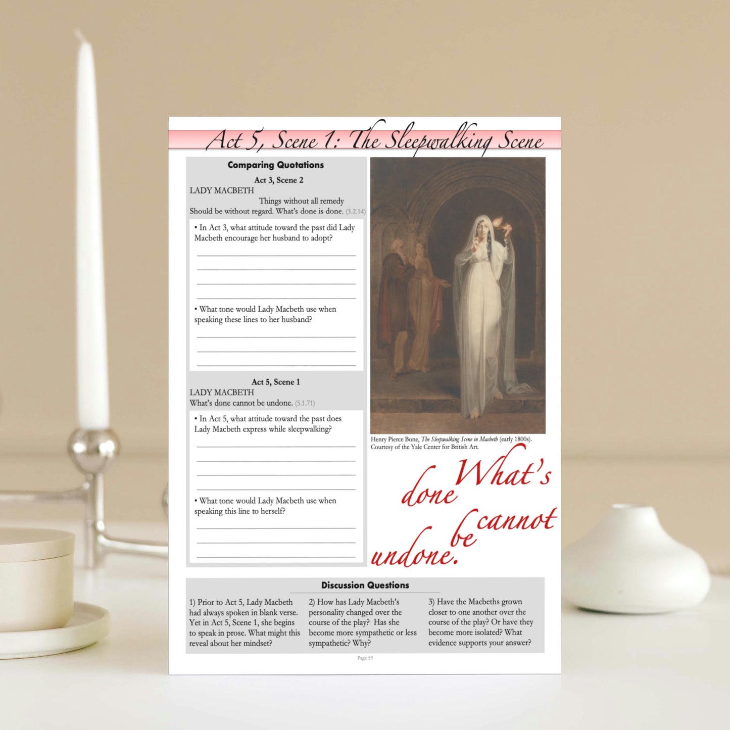 Macbeth | Complete Teaching Unit with Workbook & Answer Key