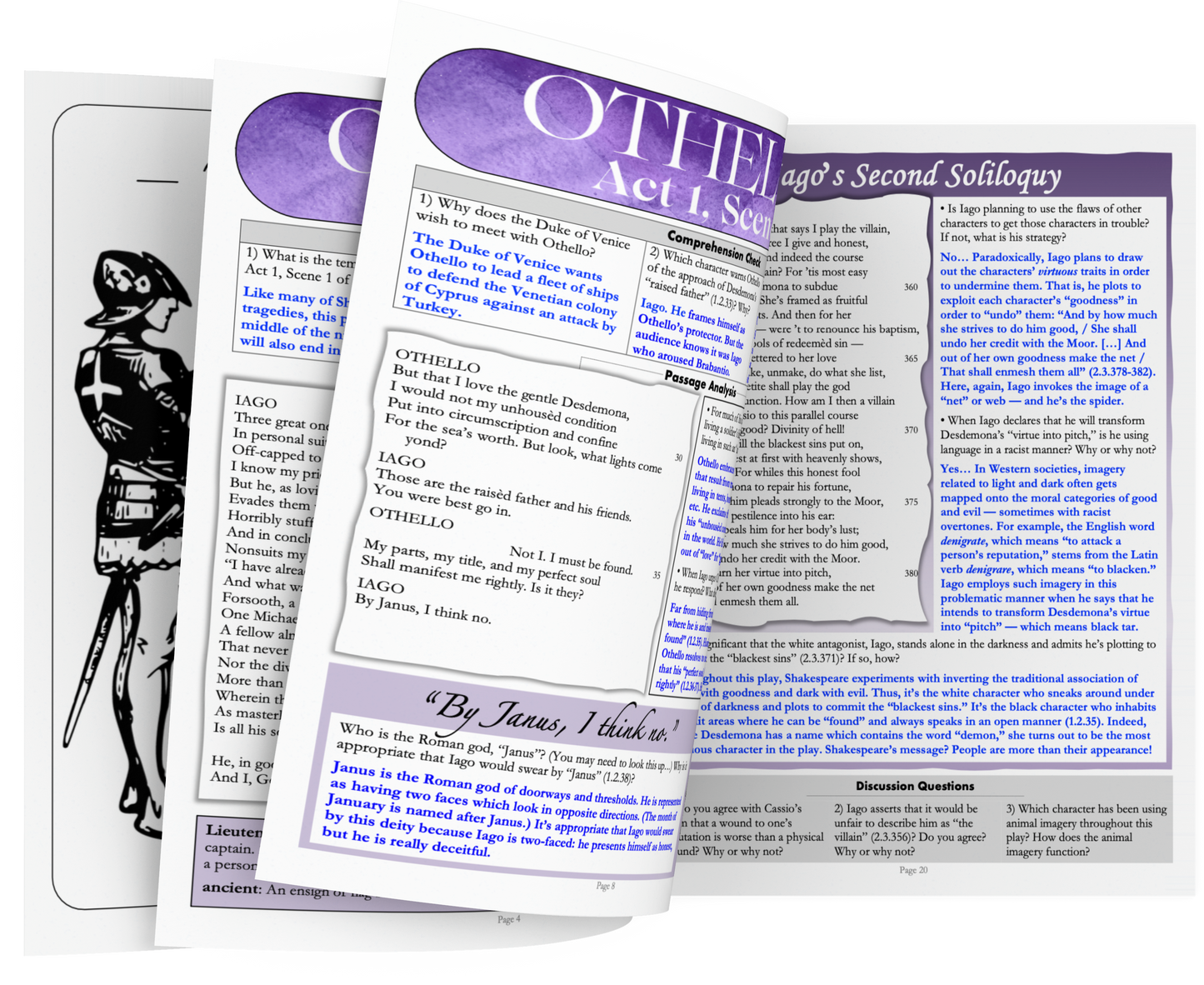 Othello by William Shakespeare | Complete Teaching Unit with Workbook & Answer Key