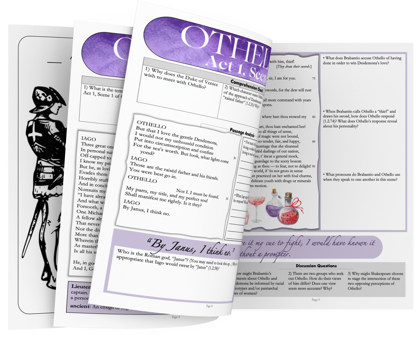 Othello by William Shakespeare | Complete Teaching Unit with Workbook & Answer Key