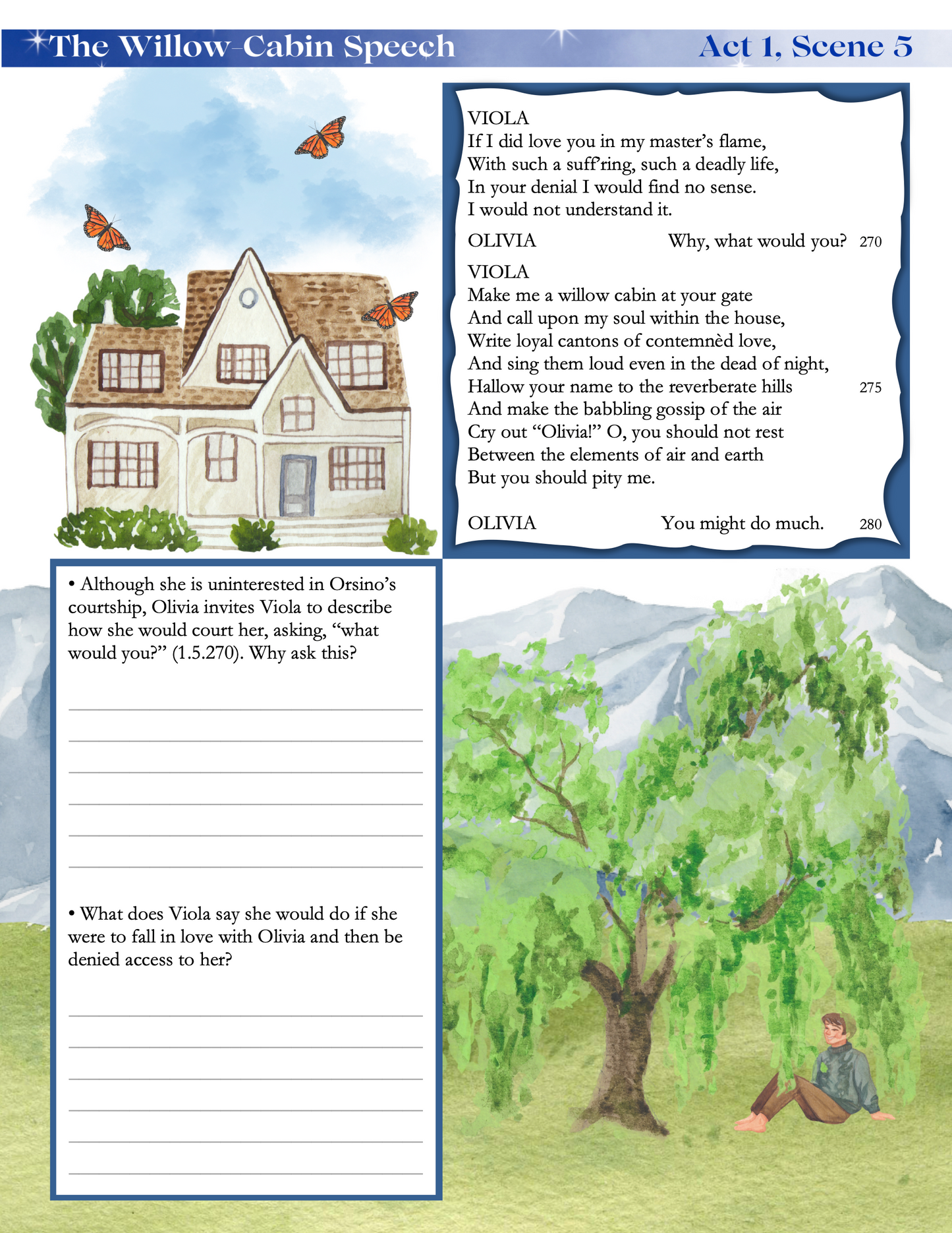 Twelfth Night by William Shakespeare | Complete Teaching Unit with Workbook & Answer Key