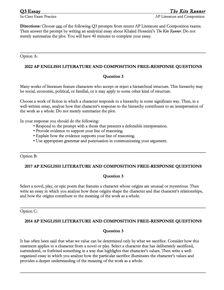 The Kite Runner by Khaled Hosseini | Complete Teaching Unit