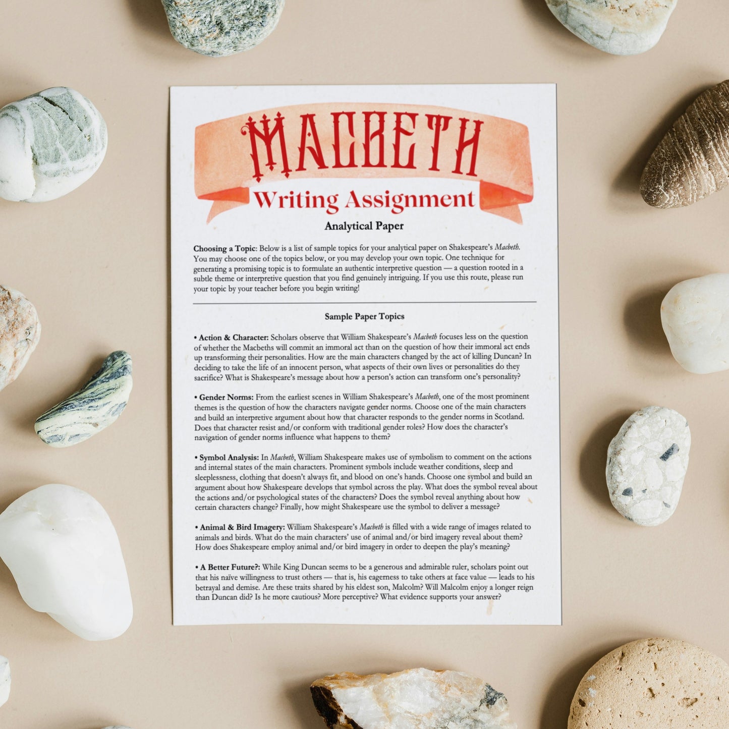 Macbeth | Complete Teaching Unit with Workbook & Answer Key