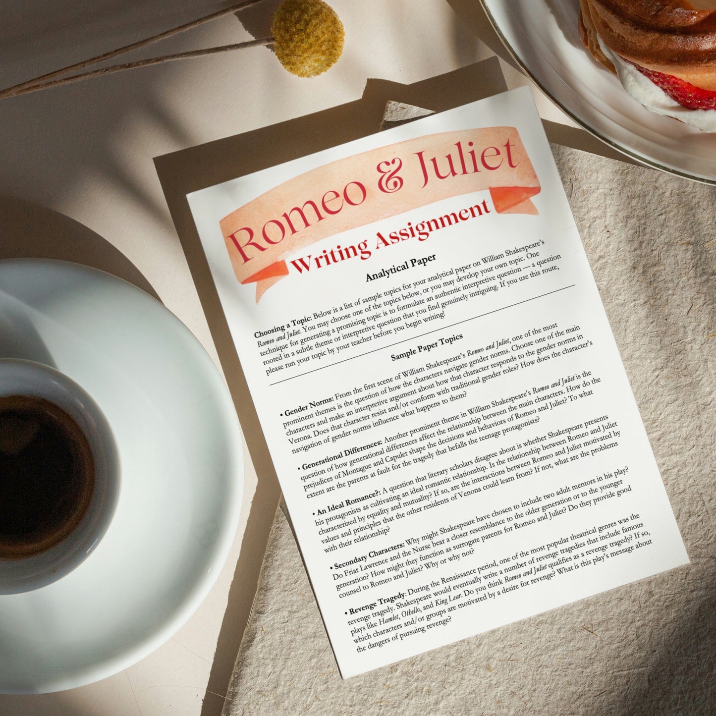 Romeo and Juliet | Complete Teaching Unit with Workbook & Answer Key