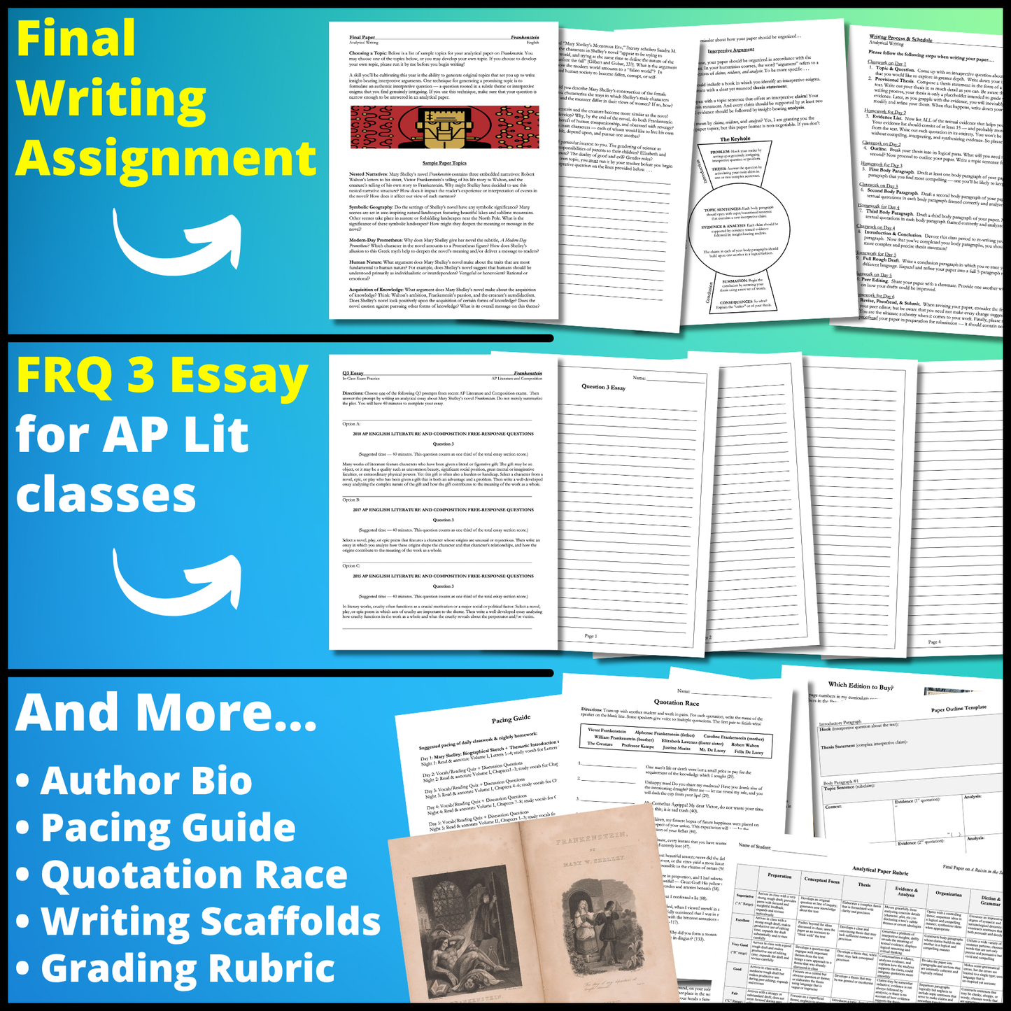 Frankenstein by Mary Shelley | Complete Teaching Unit