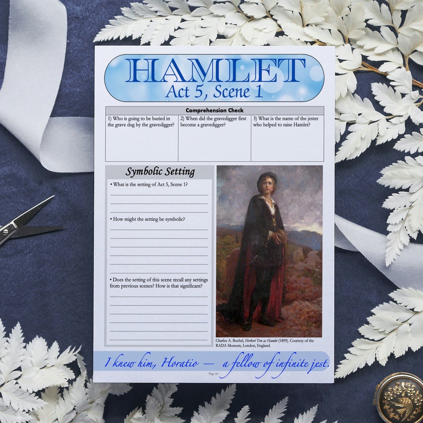 Hamlet | Complete Teaching Unit with Workbook & Answer Key