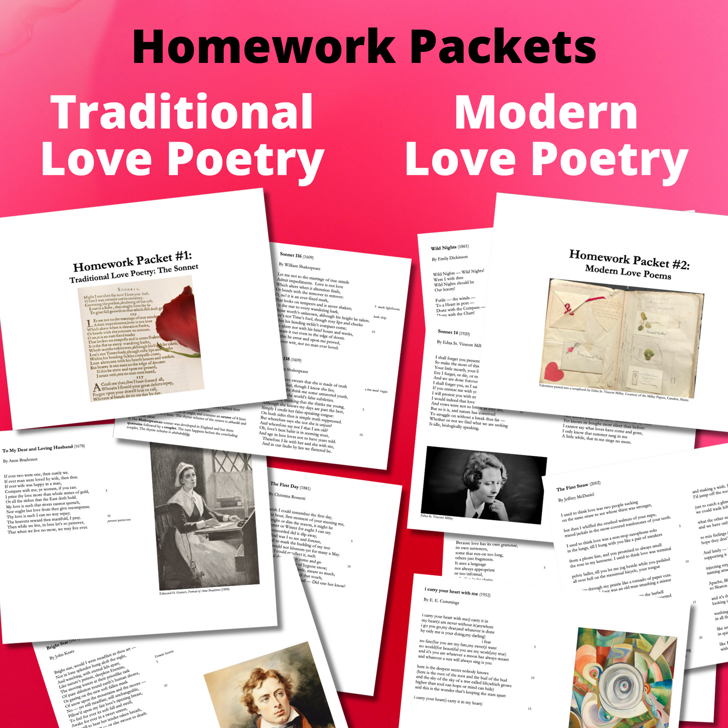 High School Poetry Unit: How to Analyze Poetic Imagery, Figurative Language, & More!