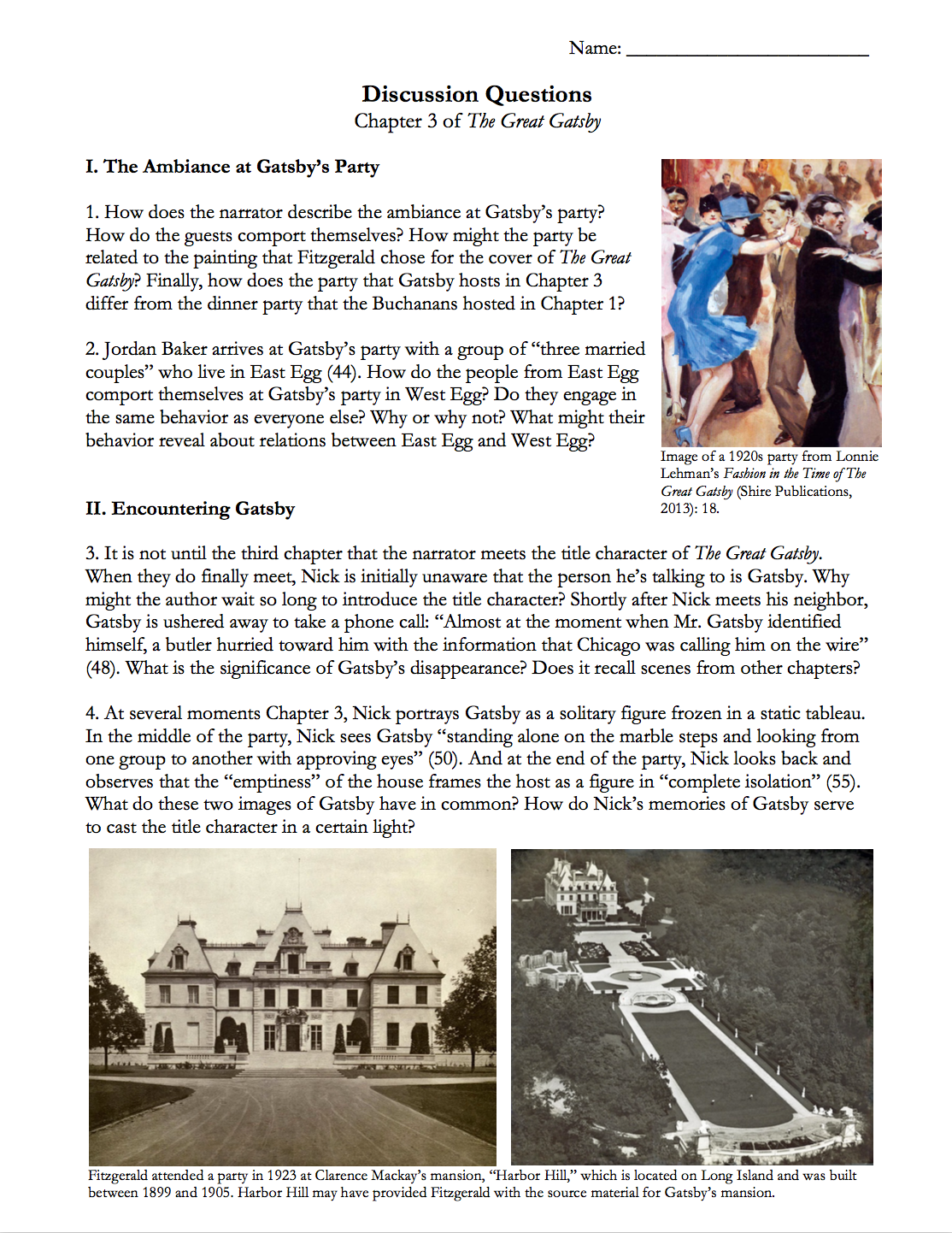 The Great Gatsby by F. Scott Fitzgerald | Complete Teaching Unit