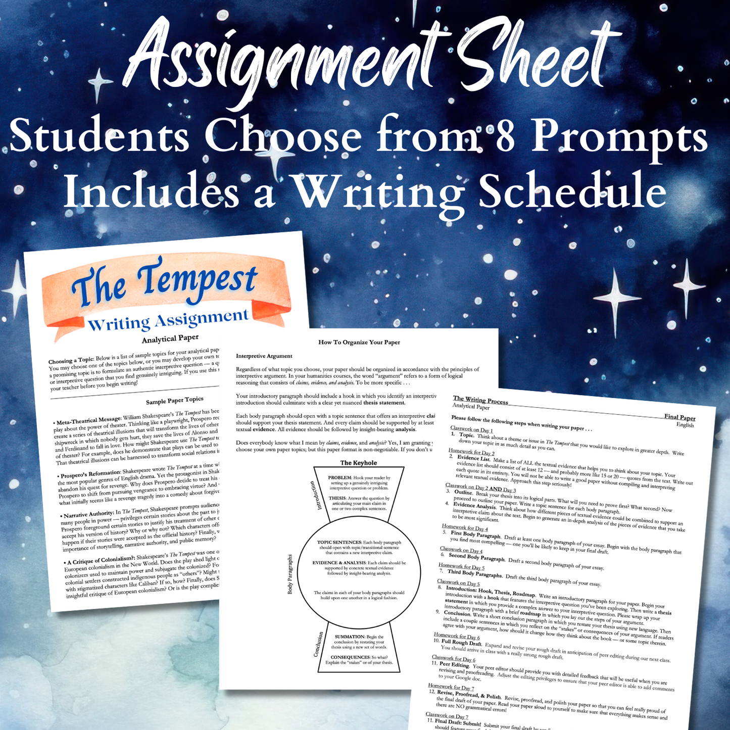 The Tempest | Complete Teaching Unit with Workbook & Answer Key