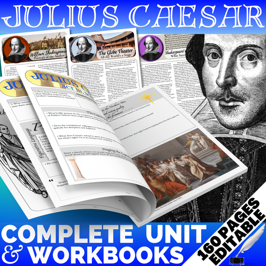 Julius Caesar | Complete Teaching Unit with Workbook & Answer Key