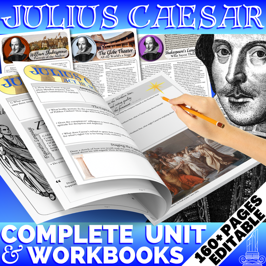 Julius Caesar | Complete Teaching Unit with Workbook & Answer Key