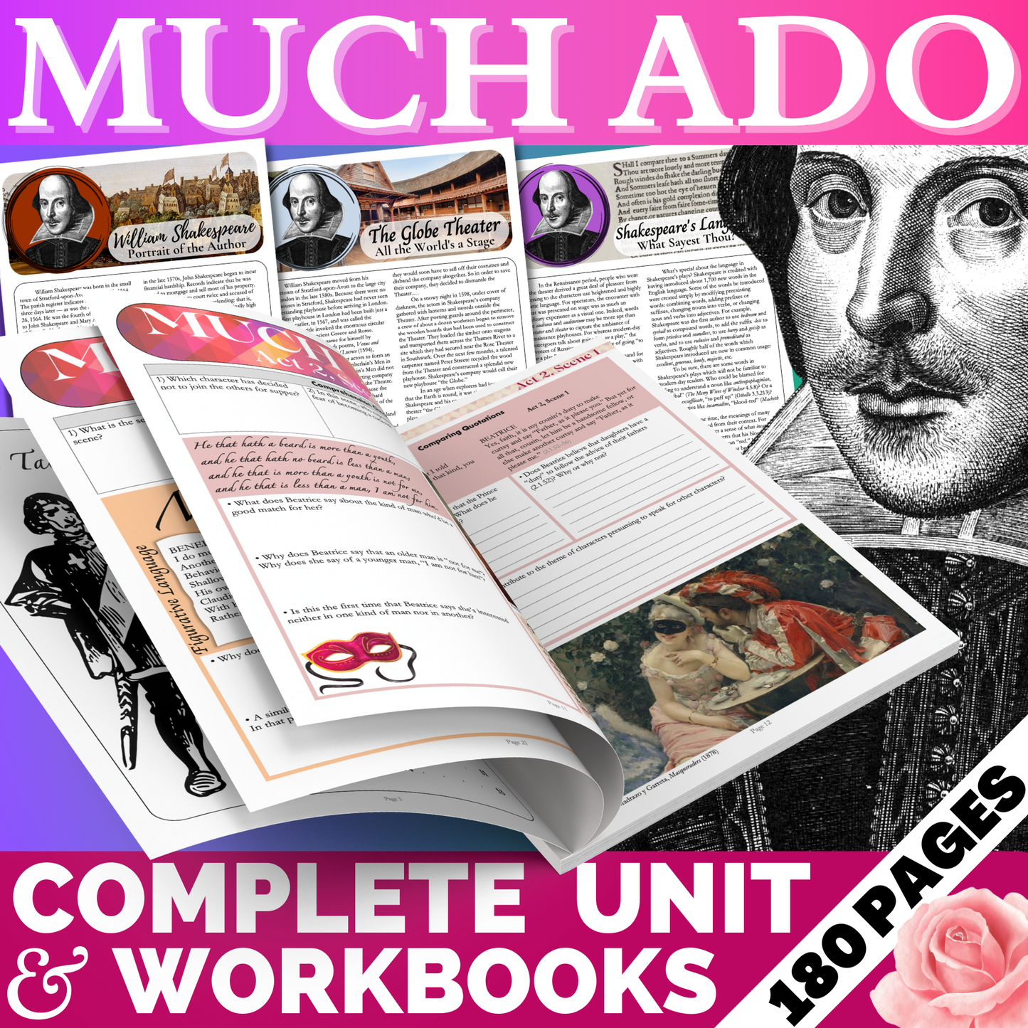 Much Ado About Nothing | Complete Teaching Unit with Workbook & Answer Key