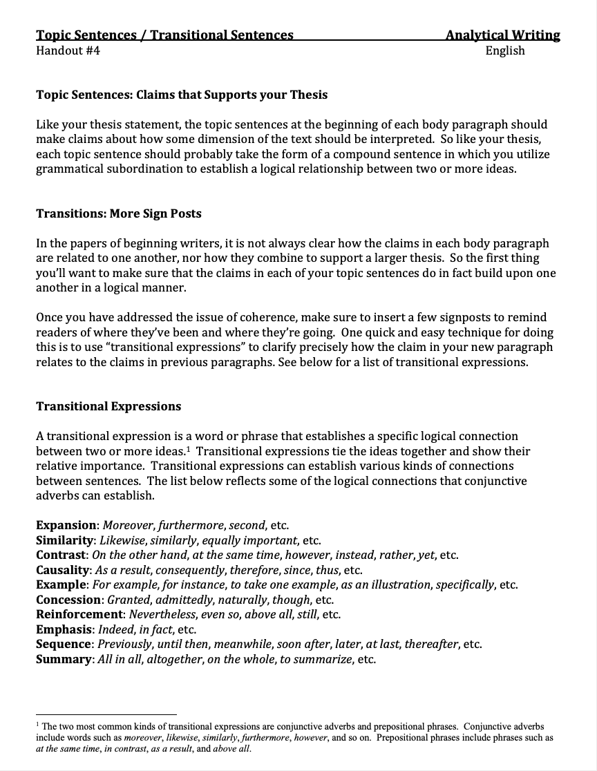 How to Write an Analytical Paper on Literature: Writing Advice and Examples for the Hook, Thesis, & Body Paragraphs