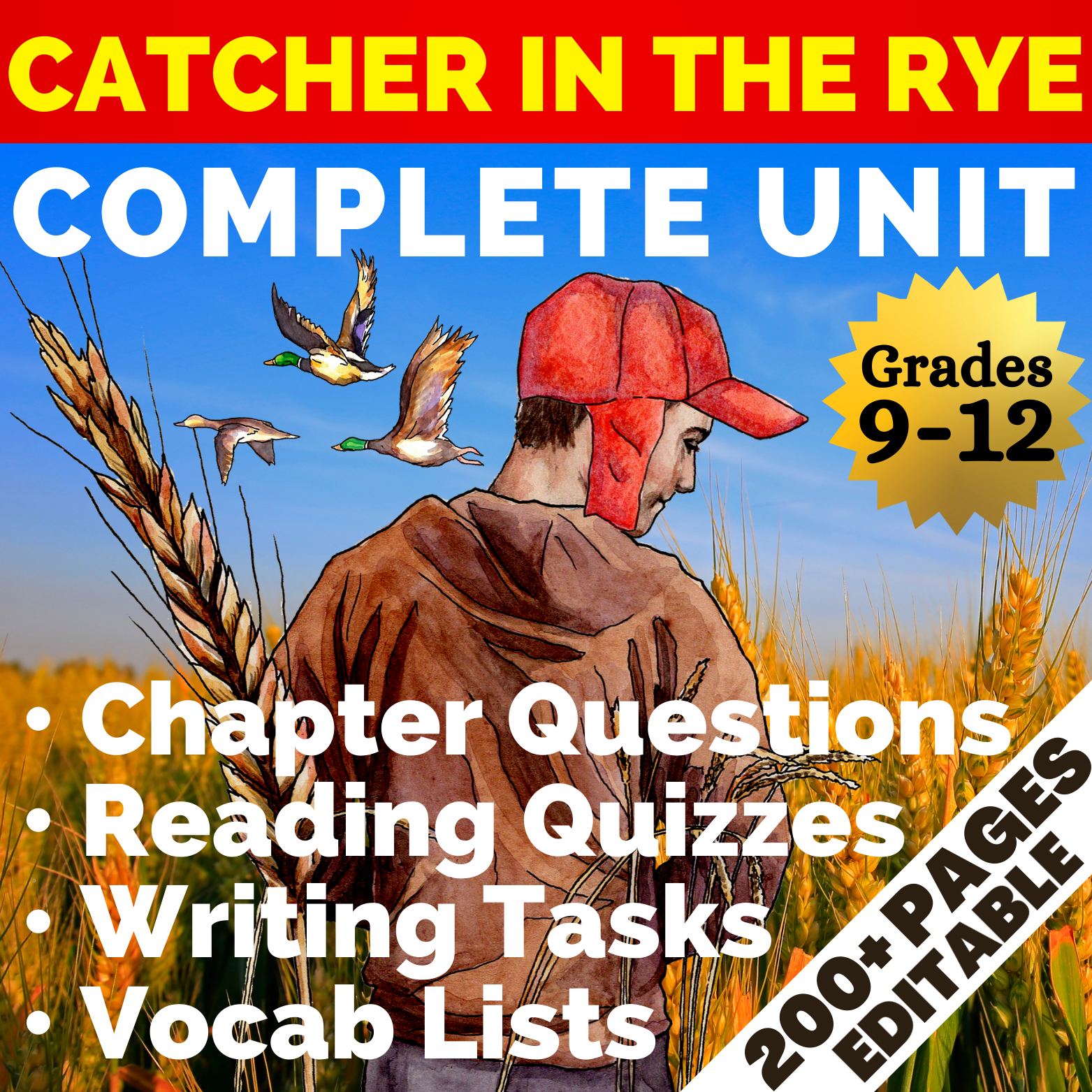 Catcher in the Rye by J. D. Salinger | Complete Teaching Unit ...