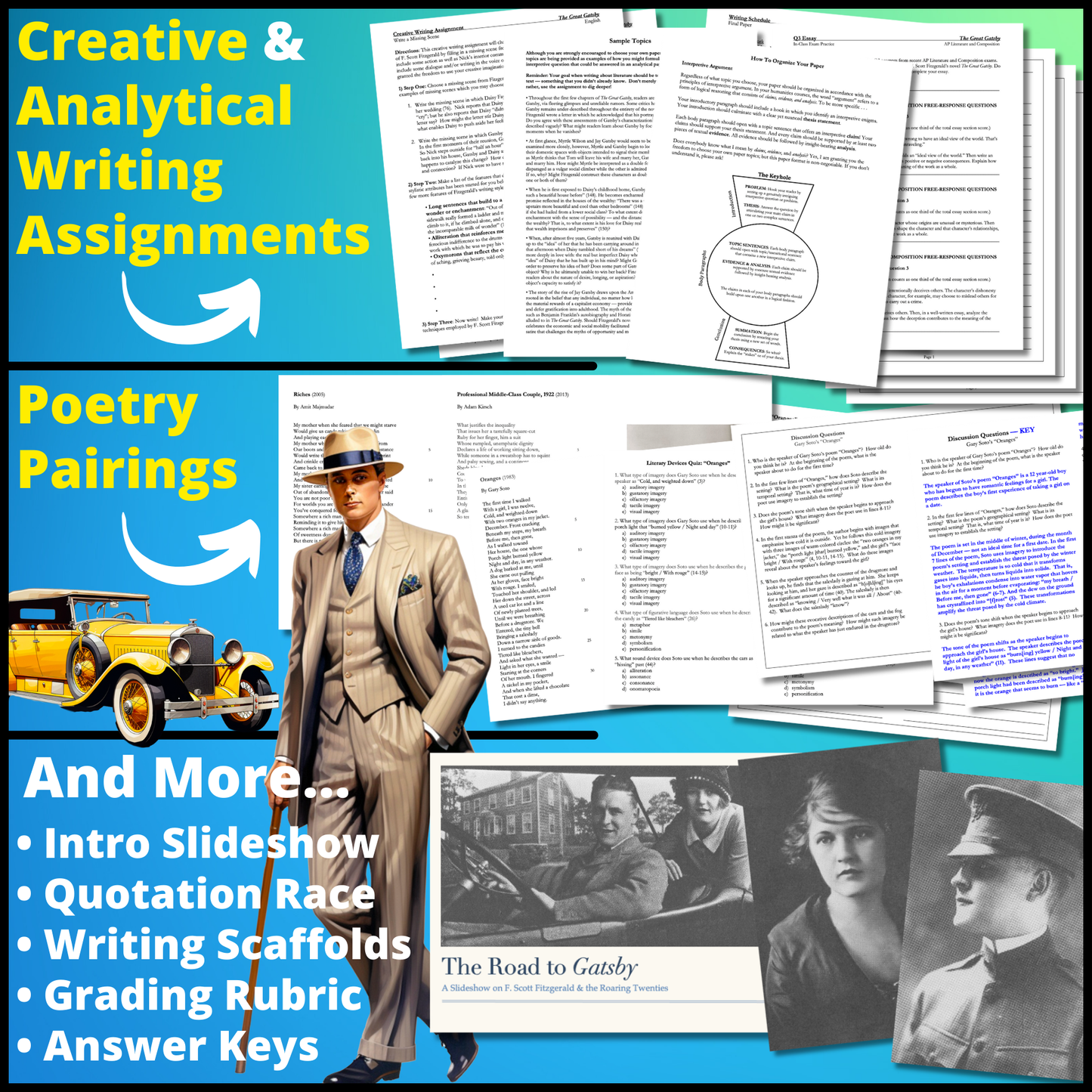 The Great Gatsby by F. Scott Fitzgerald | Complete Teaching Unit