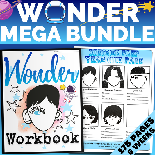 Wonder Unit Plan: Workbook, Activities, Lesson Plans, & Writing Prompts for Wonder by R. J. Palacio